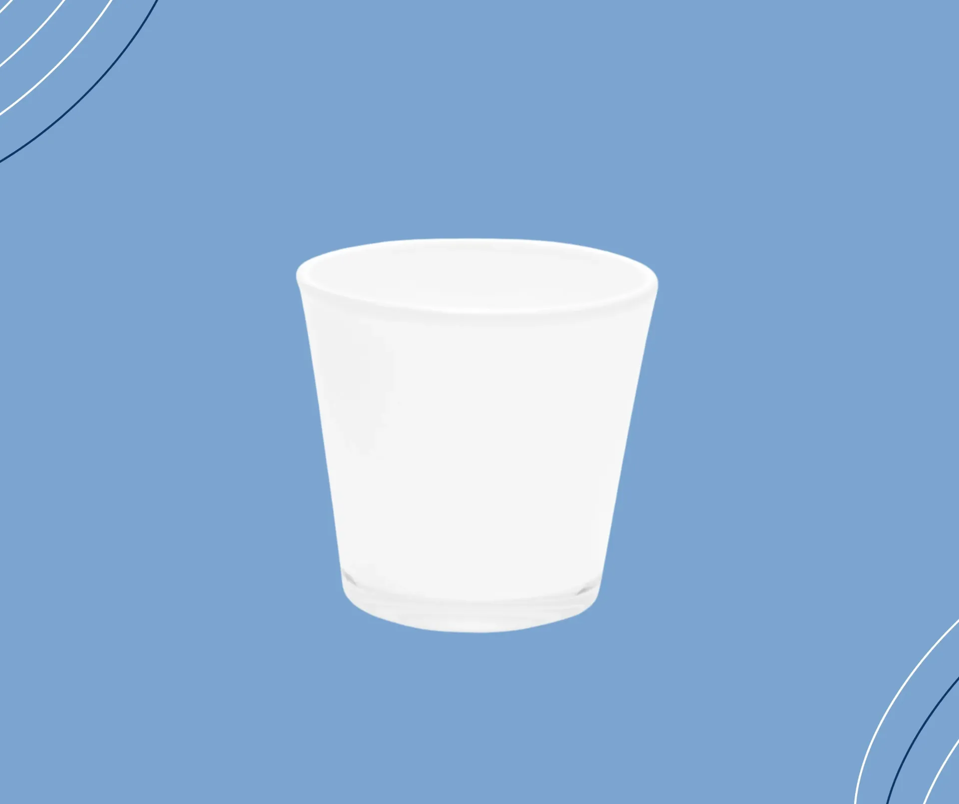 كاسات بيضاء 7.5*7